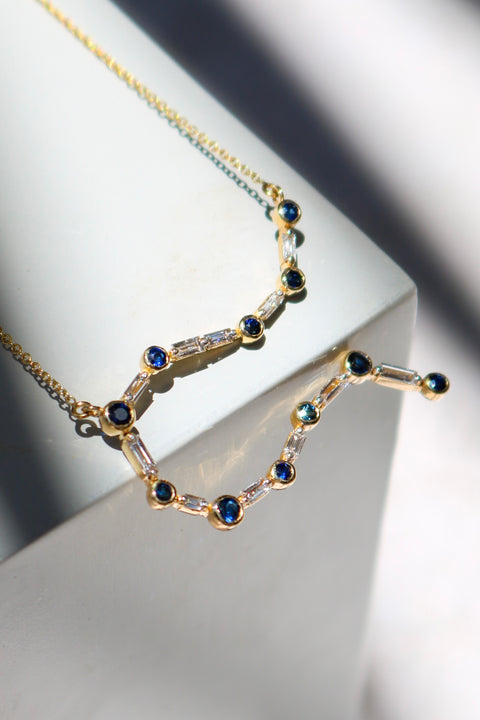 Necklace Sapphires Gemini