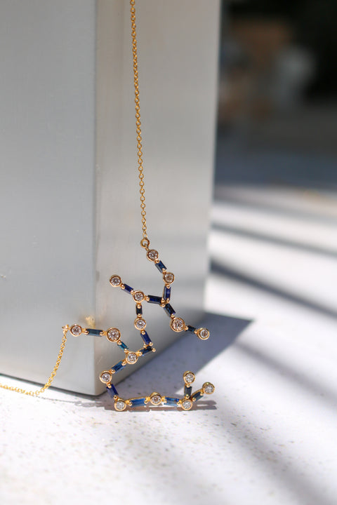 Necklace Sapphires Sagittarius