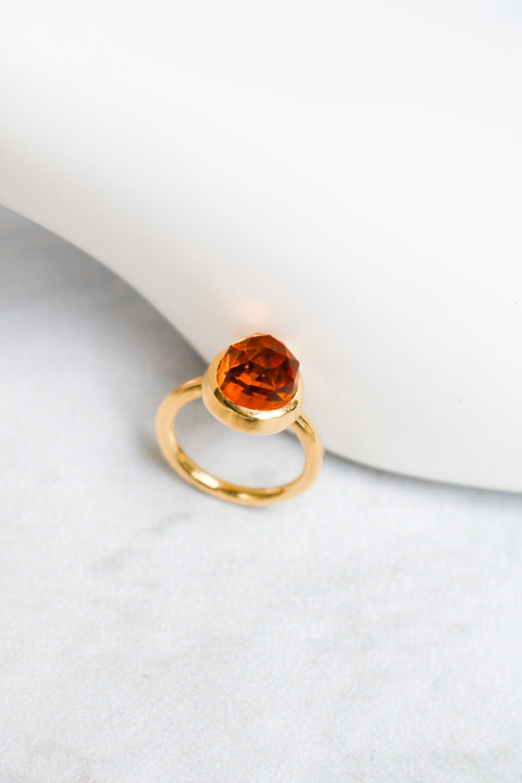 Duomo Ring Rose Cut Citrine