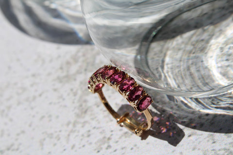 Oval Pink Tourmaline Candy Ring