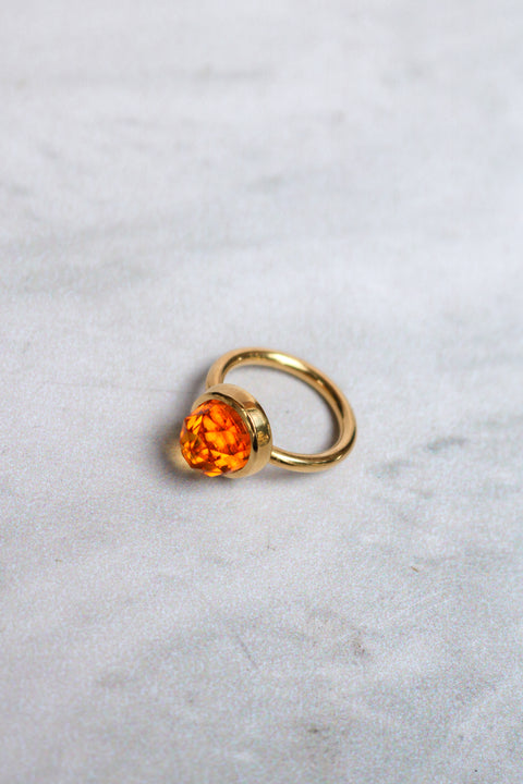 Duomo Ring Rose Cut Citrine