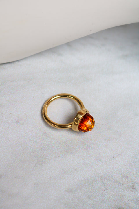 Duomo Ring Rose Cut Citrine
