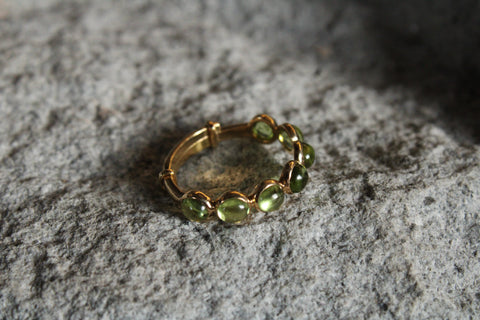 Peridots Candy Ring
