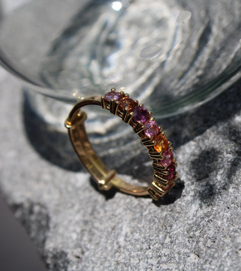 Multicolor Sapphires Candy Ring