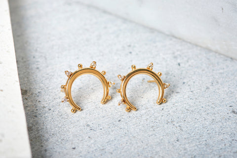 Crescent moon earrings