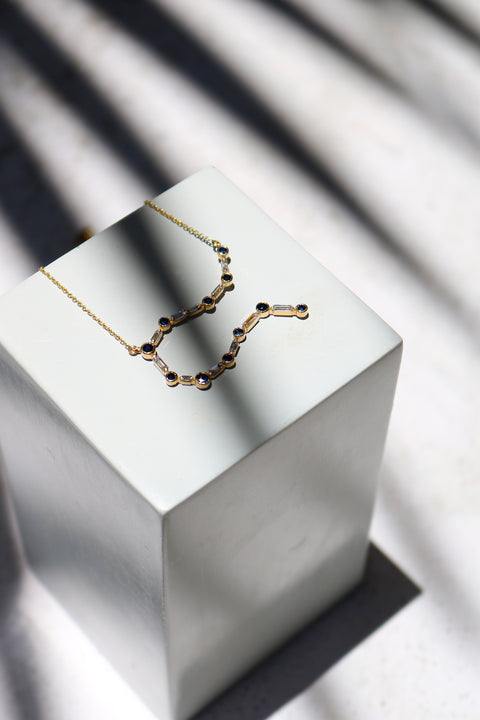 Necklace Sapphires Gemini