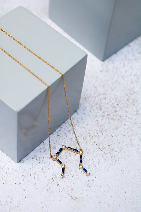 Necklace Sapphires Libra