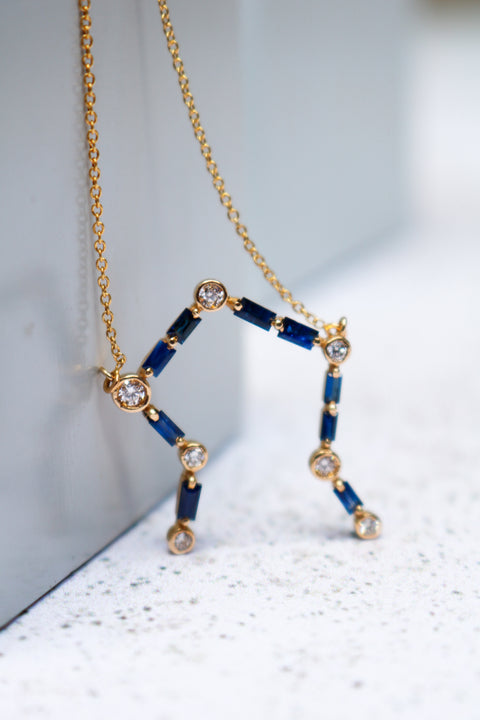 Necklace Sapphires Libra