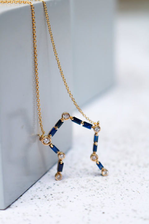Necklace Sapphires Libra