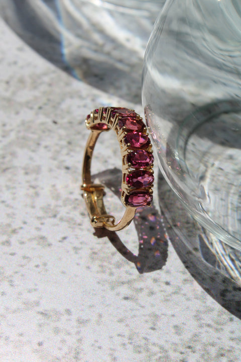 Oval Pink Tourmaline Candy Ring