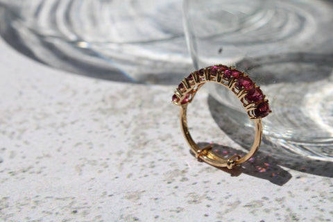 Oval Pink Tourmaline Candy Ring