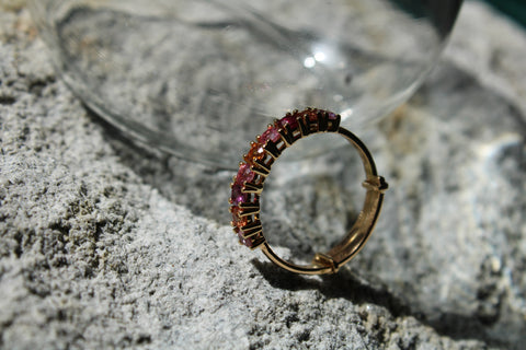 Multicolor Sapphires Candy Ring