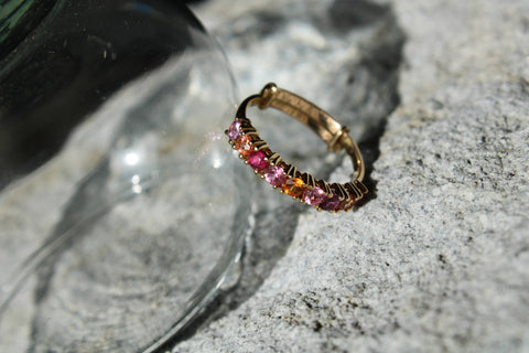 Multicolor Sapphires Candy Ring