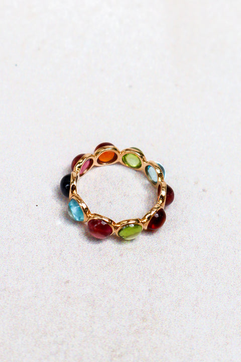 Multicolor Mix gemstones Candy Ring