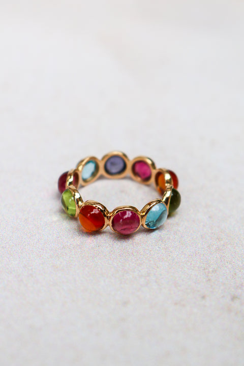 Multicolor Mix gemstones Candy Ring