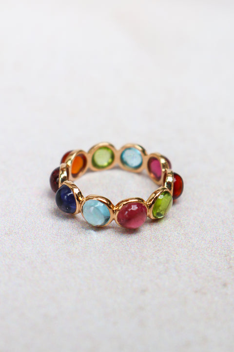 Multicolor Mix gemstones Candy Ring