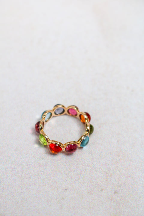 Multicolor Mix gemstones Candy Ring