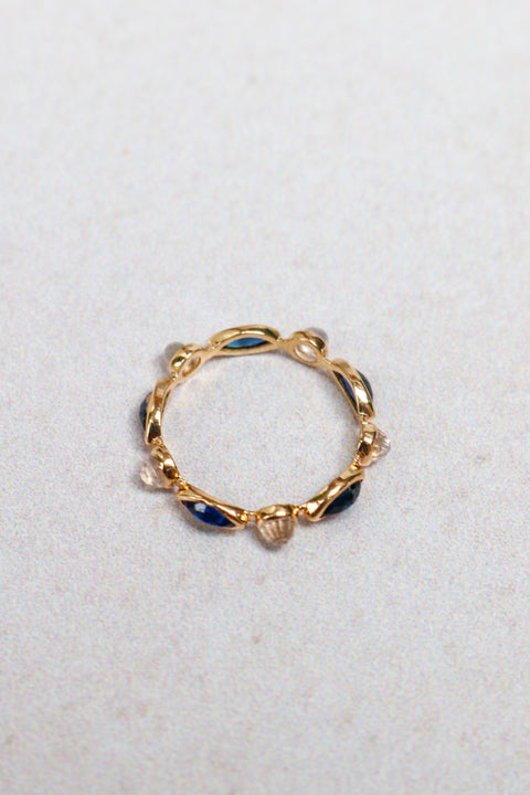 Sapphire and Moonstone Candy ring