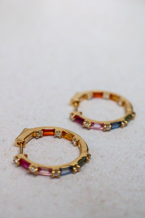 Double side multicolor Candy hoops