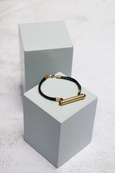 Pergamino Bracelet (Leather and Gems)