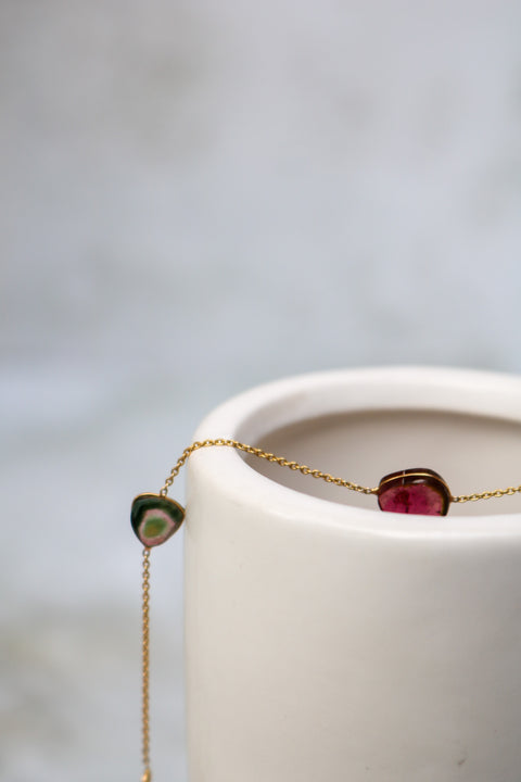 Watermelon Tourmaline Necklace