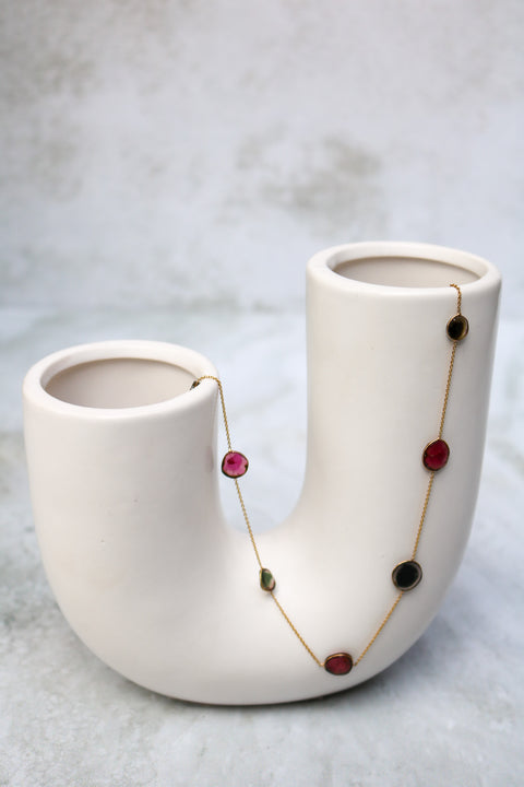 Watermelon Tourmaline Necklace