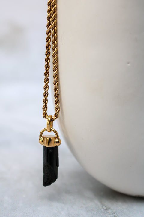 Music Black Tourmaline Pendant
