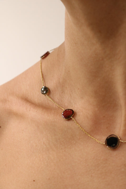 Watermelon Tourmaline Necklace