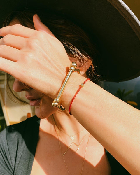 Gold Pergamino Rigid Bracelet