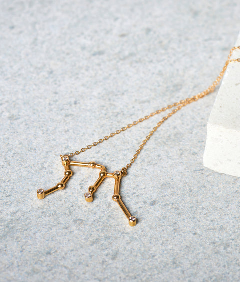 Necklace Gold Aquarius