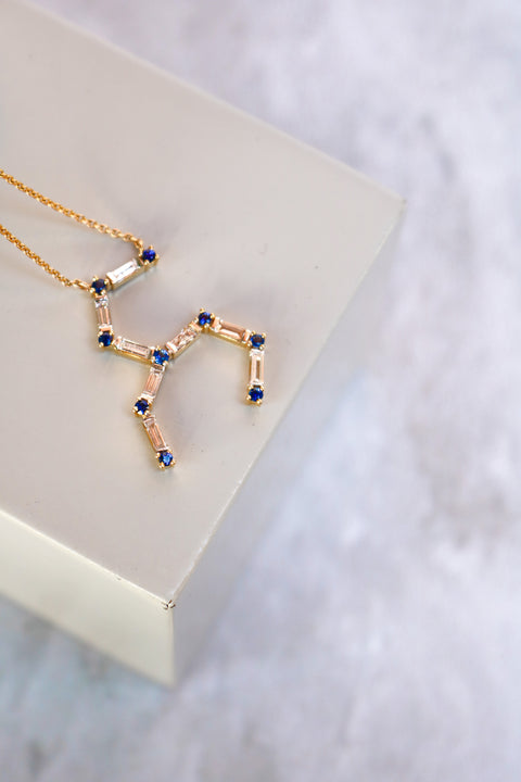Necklace Sapphires Leo