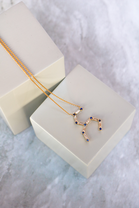 Necklace Sapphires Leo