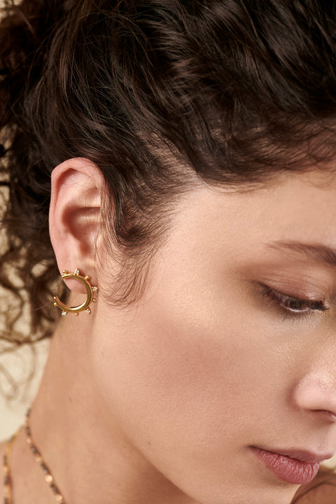 Crescent moon earrings