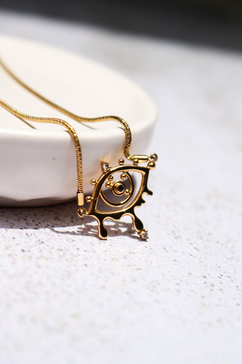 Melted eye Necklace