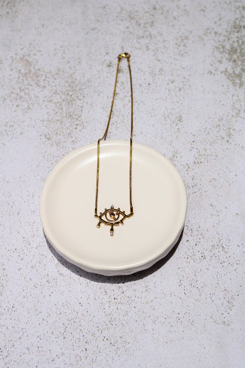 Melted eye Necklace