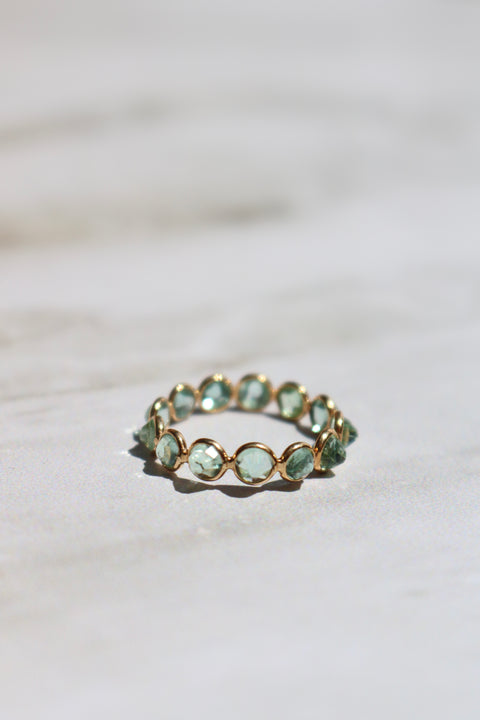 Spikes Tourmaline’s eternity Candy ring.