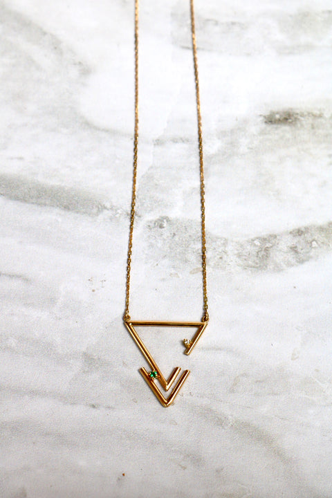 Triangle of change Necklace